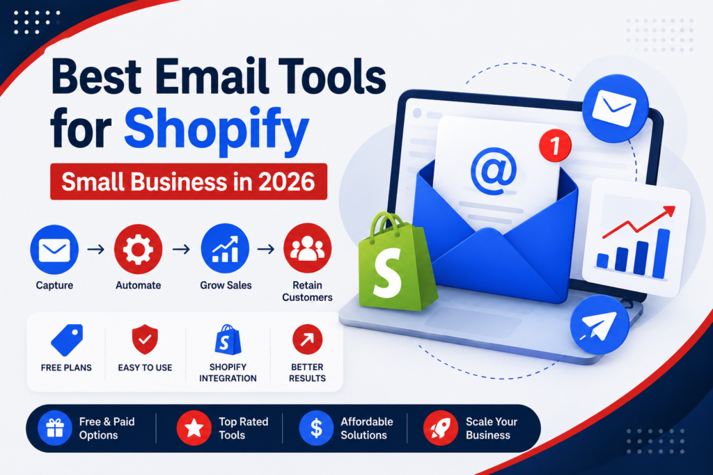 Best email tools for Shopify small businesses in 2026 with email automation, sales growth, and customer retention